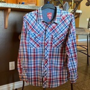 Boys long sleeve button down dress shirt